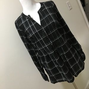 3 for $20 Sale: (Modcloth) Fervour Cute Tuxedo Style Plaid Blouse
